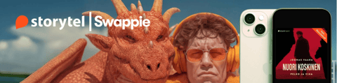 Swappie x Storytel: Kesän parhaat tarinat kulkevat mukanasi