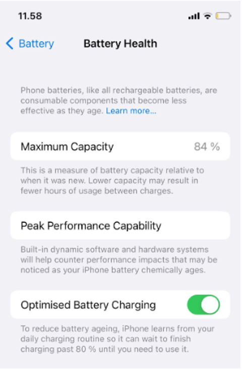 Jak zkontrolovat kapacitu baterie iPhonu