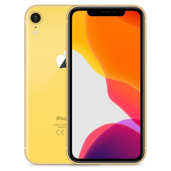 iPhone XR 128GB Yellow - Front and back image