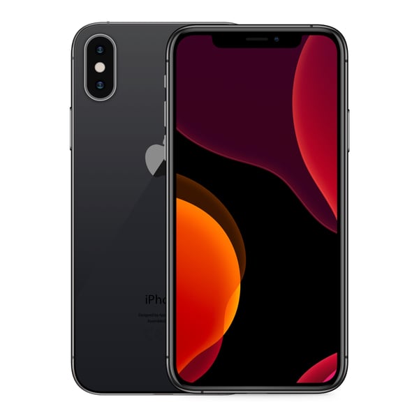 iPhone X 64GB Space Gray - Front and back image