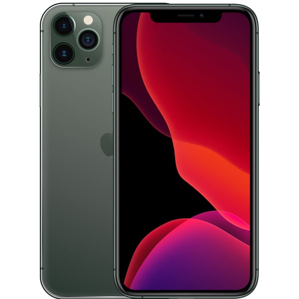 iPhone 11 Pro Max 64GB Midnight Green - Front and back image