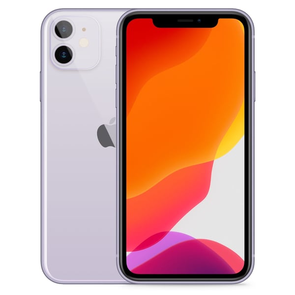 iPhone 11 64GB Purple - Front and back image
