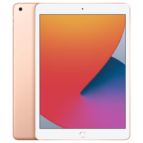 iPad 8 2020 10.2 128GB Gold - Billede af for- og bagside