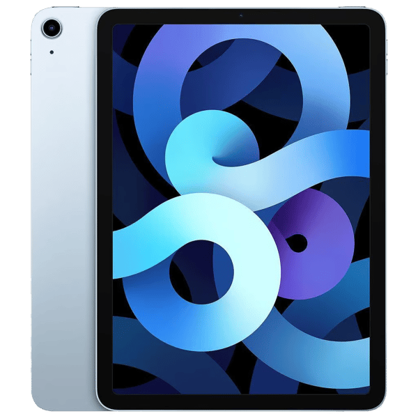 iPad Air 4 2020 10.9 256GB Sky Blue - Front and back image