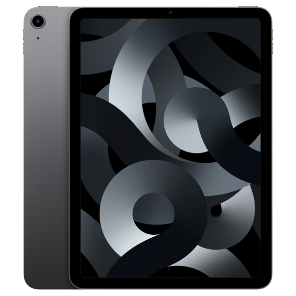 iPad Air 5 2022 10.9 64GB Space Gray - Front and back image