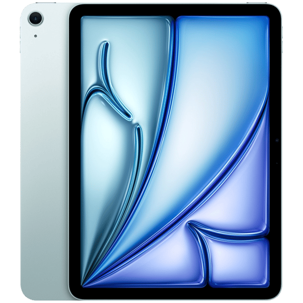 iPad Air 6 2024 11 128GB Blue Imagem frontal e traseira