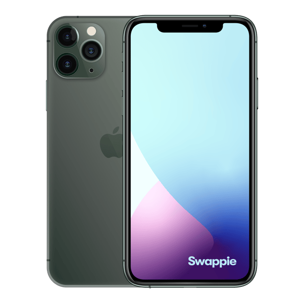 iPhone 11 Pro 256GB Midnight Green - Etu- ja takakuva