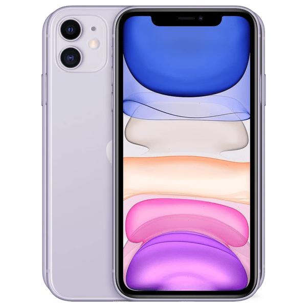 iPhone 11 64GB Purple - Fotografie přední a zadní strany