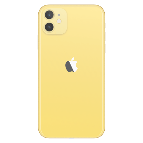 iPhone 11 64GB Yellow - Obrázek zadní strany