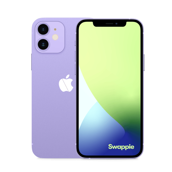 iPhone 12 mini 256GB Purple Imagem frontal e traseira
