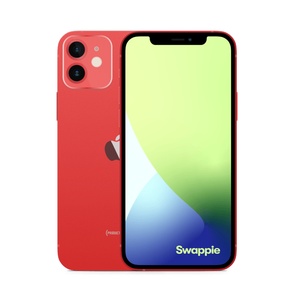 iPhone 12 mini 128GB Red Imagem frontal e traseira