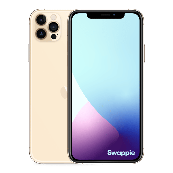 iPhone 12 Pro 128GB Gold Imagem frontal e traseira