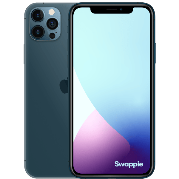 iPhone 12 Pro Max 256GB Pacific Blue - Front and back image