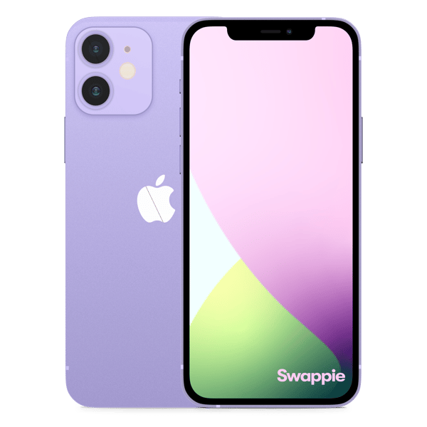 iPhone 12 128GB Purple Imagem frontal e traseira