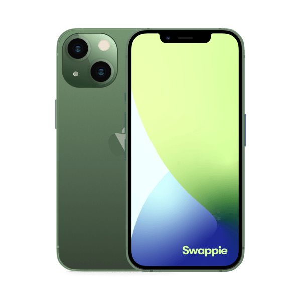 iPhone 13 mini 512GB Green - Imagen frontal y trasera