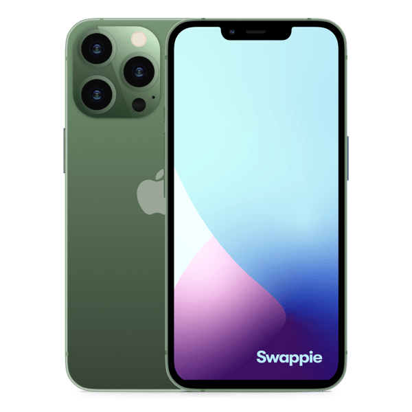 iPhone 13 Pro 256GB Alpine Green - Imagen frontal y trasera