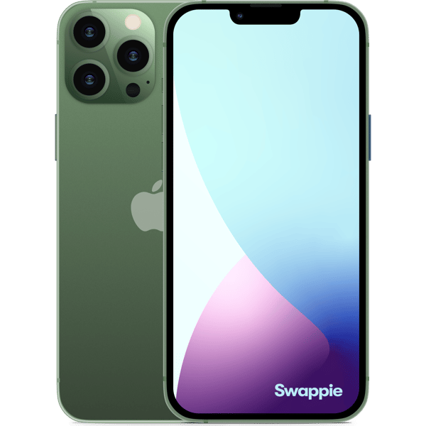 iPhone 13 Pro Max 128GB Alpine Green - Billede af for- og bagside