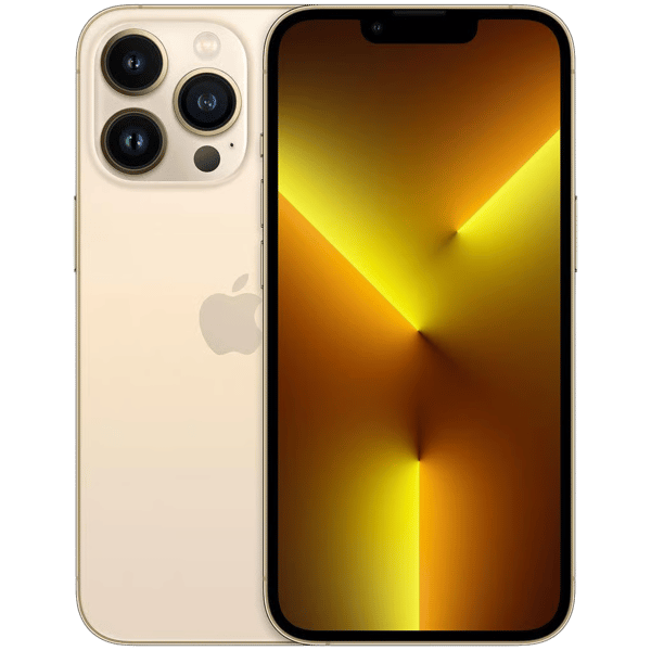 iPhone 13 Pro Max 1TB Gold - Afbeelding voor en achterkant