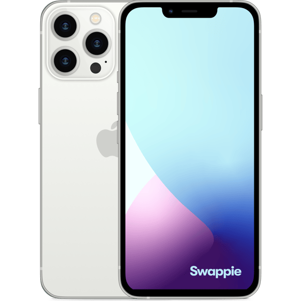 iPhone 13 Pro Max 128GB Silver - Fotografie přední a zadní strany