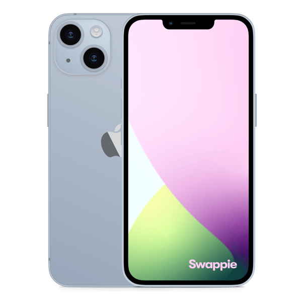 iPhone 14 256GB Blue - Fotografie přední a zadní strany