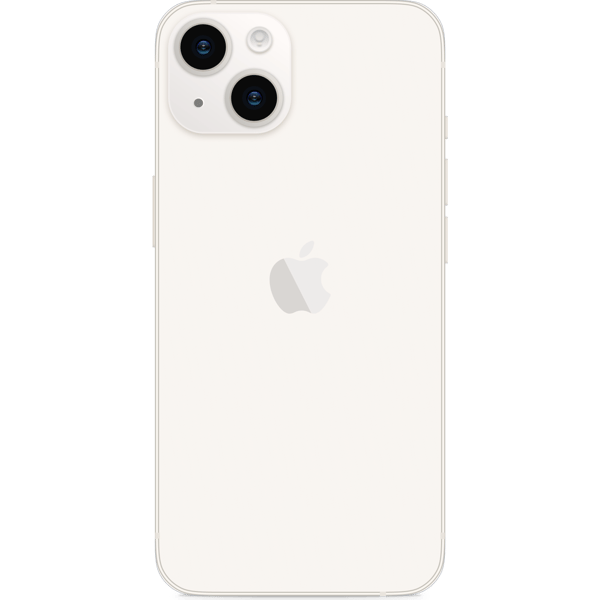 iPhone 14 Plus 128GB Starlight - Imagem traseira