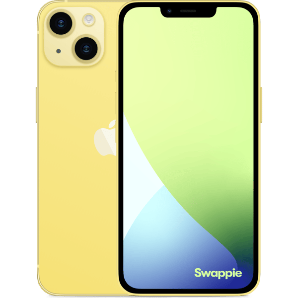iPhone 14 Plus 256GB Yellow - Etu- ja takakuva