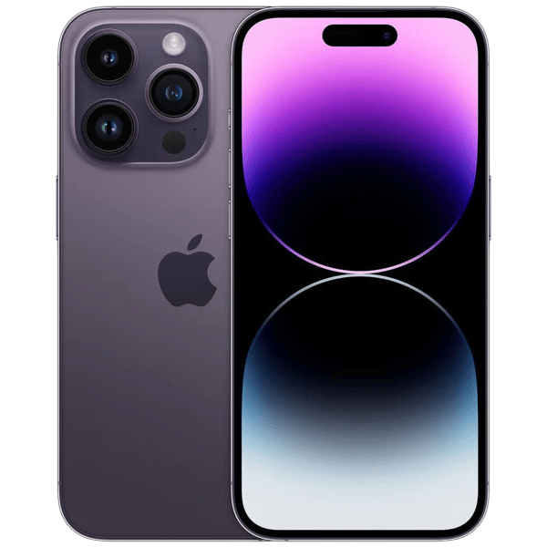 iPhone 14 Pro 256GB Deep Purple - Afbeelding voor en achterkant