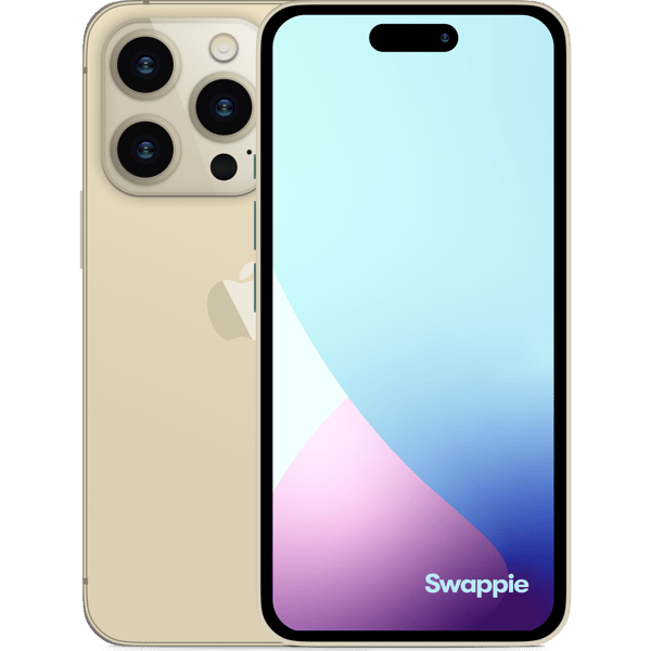 iPhone 14 Pro Max 256GB Gold - Bak och fram bild