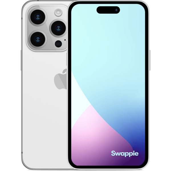 iPhone 14 Pro Max 128GB Silver - Vorder- und Rückseite