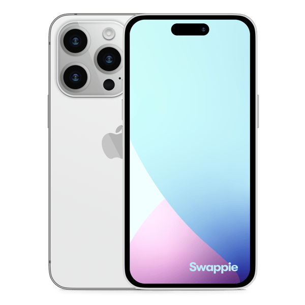 iPhone 14 Pro 128GB Silver - Bak och fram bild