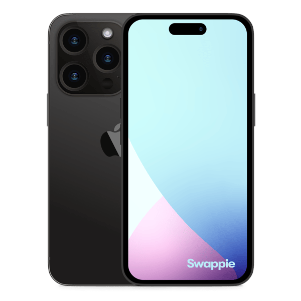 iPhone 14 Pro 256GB Space Black - Imagen frontal y trasera