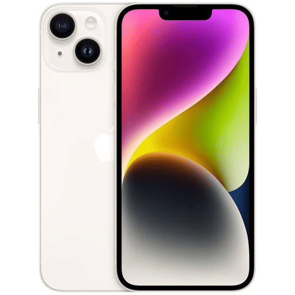 iPhone 14 512GB Starlight - Vorder- und Rückseite