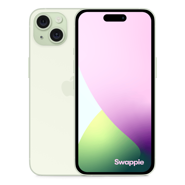 iPhone 15 128GB Green - Bak och fram bild