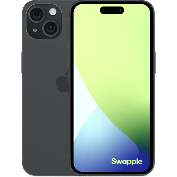 iPhone 15 Plus 128GB Black - Fotografie přední a zadní strany