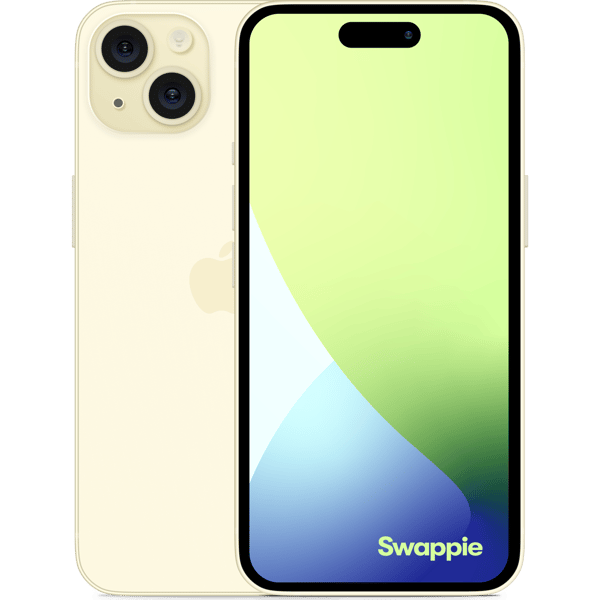 iPhone 15 Plus 256GB Yellow - Imagen frontal y trasera