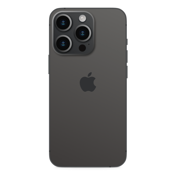 iPhone 15 Pro 128GB Black Titanium - Back image