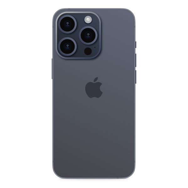 iPhone 15 Pro 256GB Blue Titanium - Back image
