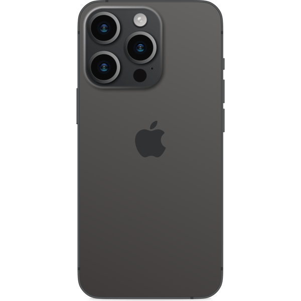 iPhone 15 Pro Max 256GB Black Titanium - Obrázek zadní strany