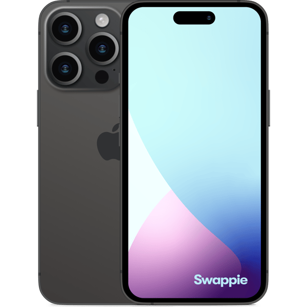 iPhone 15 Pro Max 1TB Black Titanium - Front and back image