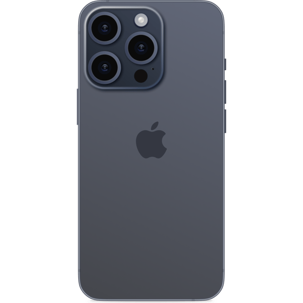 iPhone 15 Pro Max 256GB Blue Titanium - Imagen trasera