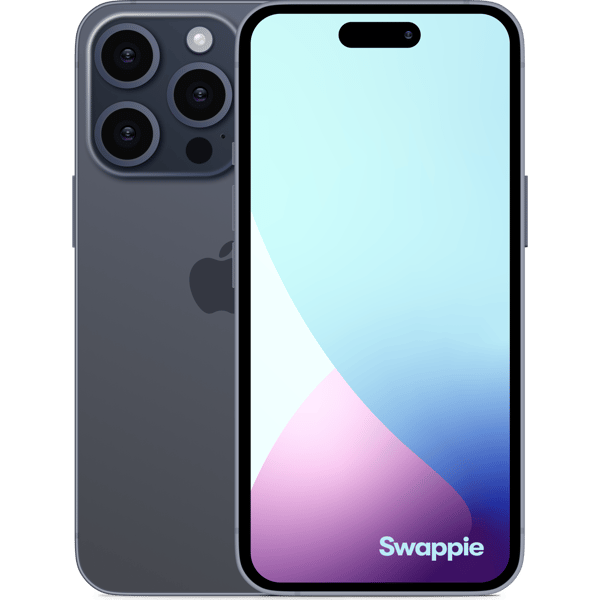 iPhone 15 Pro Max 256GB Blue Titanium - Imagen frontal y trasera