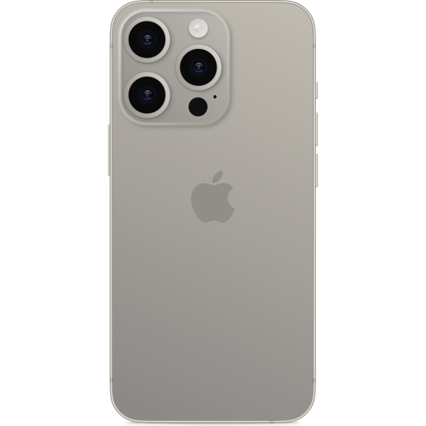 iPhone 15 Pro Max 256GB Natural Titanium - Imagem traseira