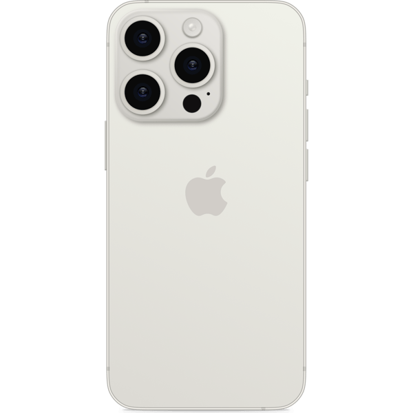 iPhone 15 Pro Max 256GB White Titanium - Back image