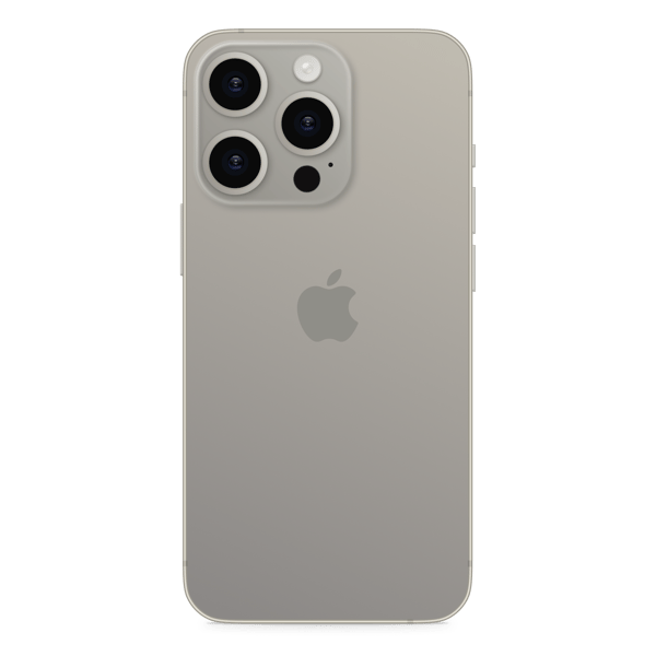 iPhone 15 Pro 256GB Natural Titanium - Back image
