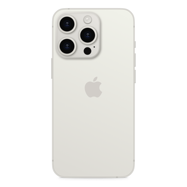 iPhone 15 Pro 128GB White Titanium - Back image