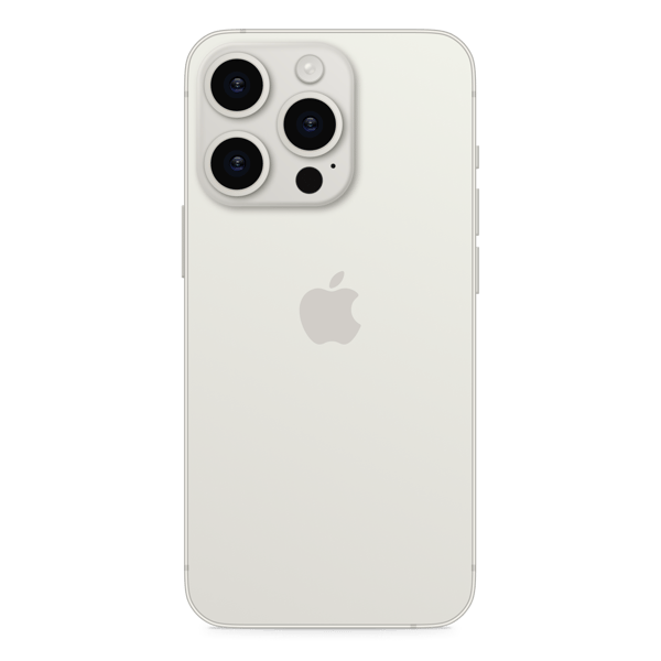iPhone 15 Pro 512GB White Titanium - Back image