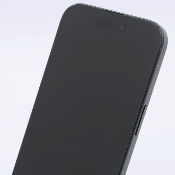 Fair condition, screen view — the display and its surround of a typical phone at this grade