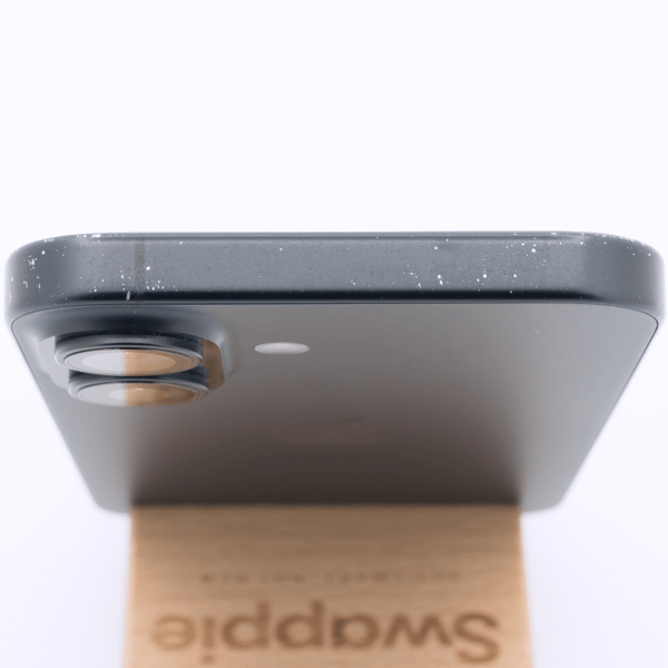 Fair condition, top edge — the top of the frame of a typical phone at this grade
