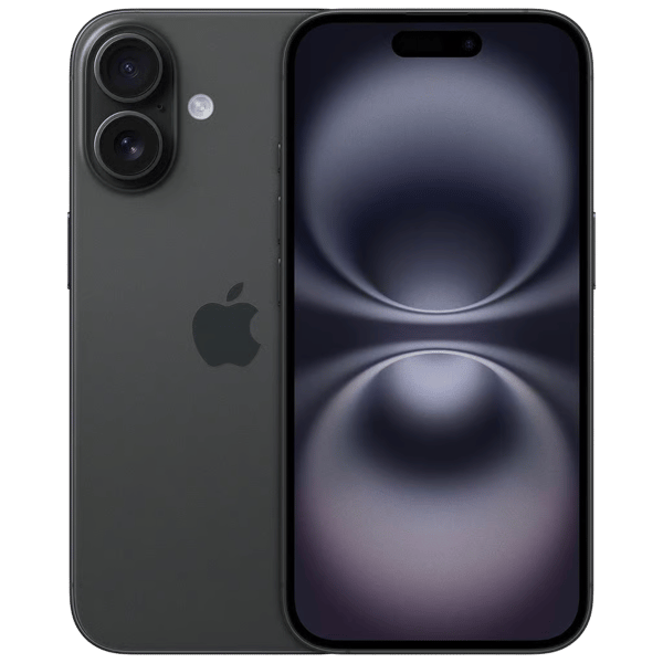 iPhone 16 Plus 128GB Black - Front and back image