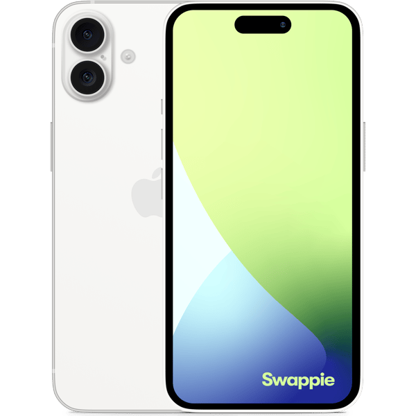 iPhone 16 Plus 256GB White - Imagen frontal y trasera